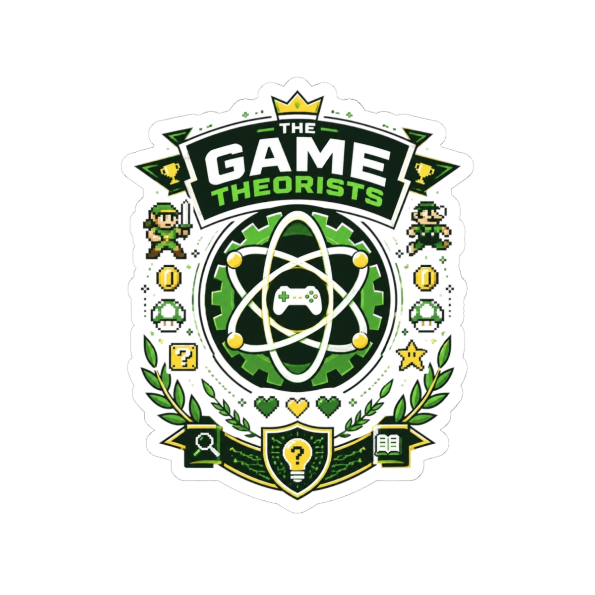 The Game Theorists Theoryverse "The Game Theorists" Sticker - alternate angle 2, merchandise